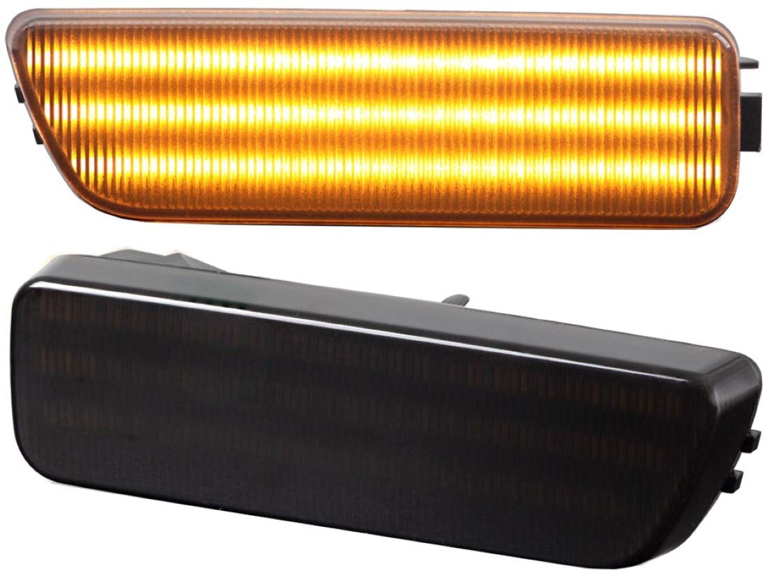 LED Frontstoßstange Seitenmarkierungsleuchten getönt Schwarz/Rauchglas kompatibel für VW GOLF MK4 1999-2005 | GTI/R32 MK4 2000-2003 | JETTA MK4 1999-2005 | CABRIO 1999-2002 LED Frontstoßstange Seitenmarkierungsleuchten getönt Schwarz/Rauchglas kompatibel für VW GOLF MK4 1999-2005 | GTI/R32 MK4 2000-2003 | JETTA MK4 1999-2005 | CABRIO 1999-2002 von Do!LED
