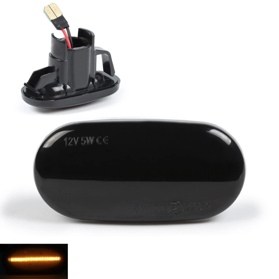 DoLED LED Seitenblinker Blinker Schwarz/Rauchglas kompatibel/Ersatzteil für Honda CRX del Sol Typ EH6/EG2 1992-1998 und Honda S2000 1999-2009 DoLED LED Seitenblinker Blinker Schwarz/Rauchglas kompatibel/Ersatzteil für Honda CRX del Sol Typ EH6/EG2 1992-1998 und Honda S2000 1999-2009 von Do!LED