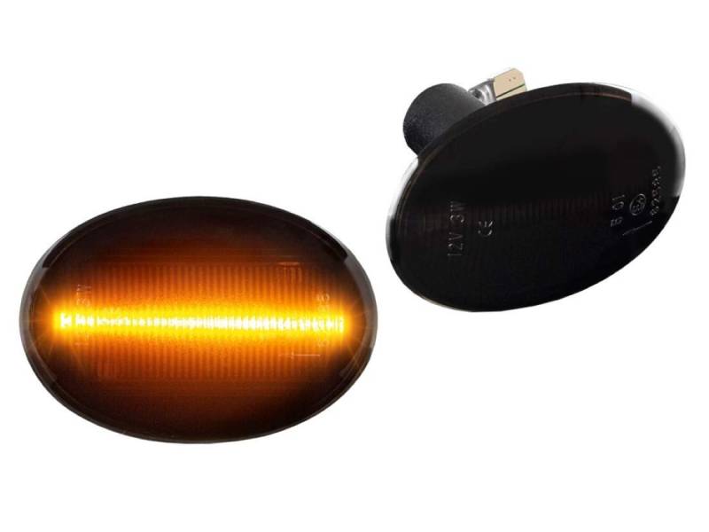 DoLED LED Seitenblinker Blinker getönt Schwarz/Rauchglas kompatibel für BMW Mini Clubman Clubvan R55 Mini R56 Cabriolet R57 Coupe R58 Roadster R59 von Do!LED