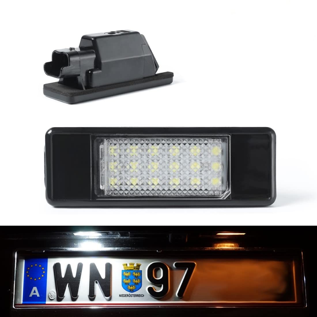 DoLED P307 LED Kennzeichenbeleuchtung mit E-Prüfzeichen Xenon Optik von Do!LED