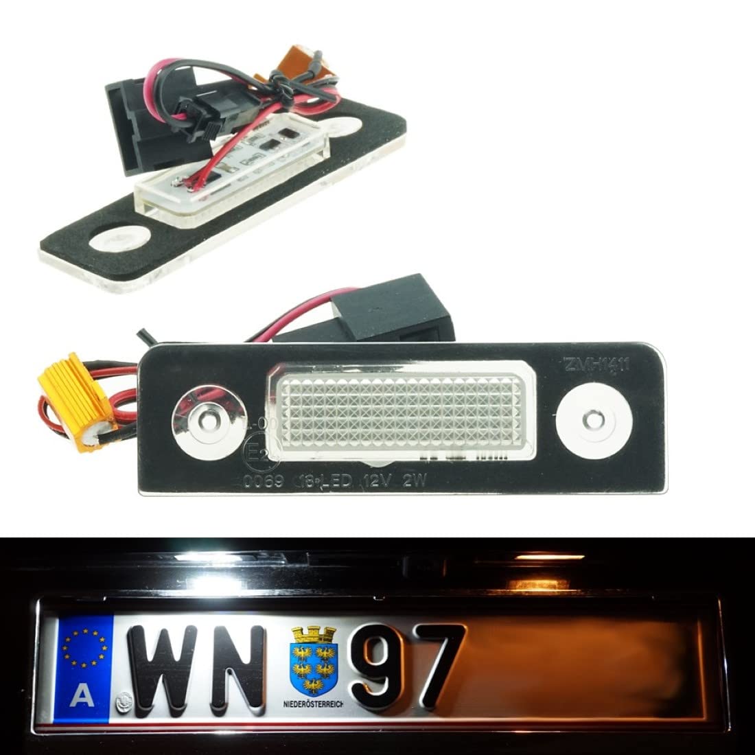 DoLED SKD LED Kennzeichenbeleuchtung mit E-Prüfzeichen Xenon Optik DoLED SKD LED Kennzeichenbeleuchtung mit E-Prüfzeichen Xenon Optik von Do!LED