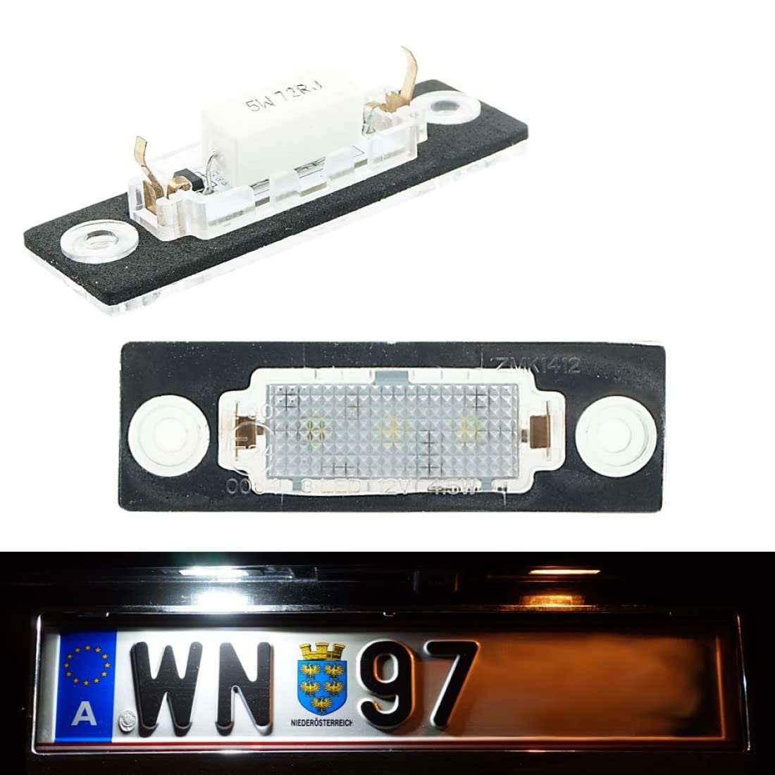 Do!LED WP2 LED Kennzeichenbeleuchtung mit Dichtung und E-Prüfzeichen von Do!LED