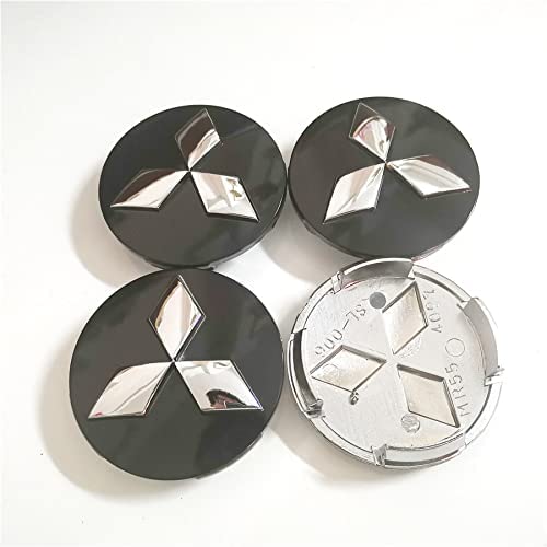 4er-Set Radnabenkappen, 60 mm, für Mitsubishi,B von DoUiabc
