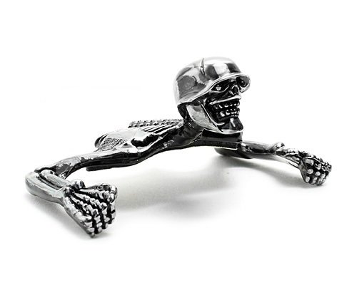 4" Skelett Scheinwerfer Ornament von Dock66 Motorcycle Parts