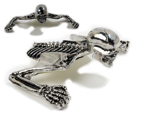 7" Skelett Scheinwerfer-Ornament von Dock66 Motorcycle Parts