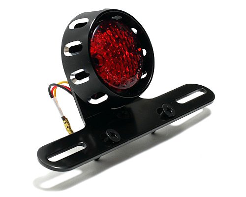 Dock66 Motorcycle Parts 02-0135 LED Rücklicht Vintage Black Metal von Dock66 Motorcycle Parts