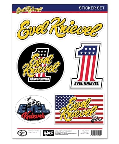 Evel Knievel Sticker Set von Dock66 Motorcycle Parts