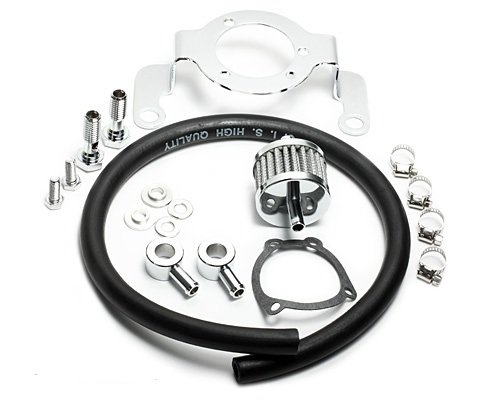 Luftfilter Entlüfter Kit mit Halter für CV Vergaser ab 93 von Dock66 Motorcycle Parts