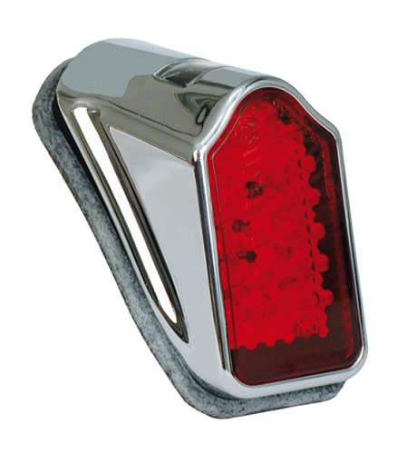 Dock66 Motorcycle Parts Tombstone Style Rücklicht Mini LED Chrom, ECE von Dock66 Motorcycle Parts