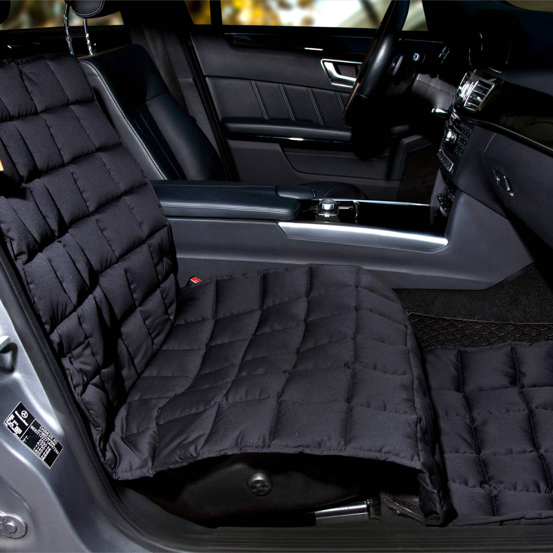 Doctor Bark Autositzauflage Beifahrersitz - hochwertige Schutzdecke passend für alle PKWs/SUVs (Schwarz) von Doctor Bark