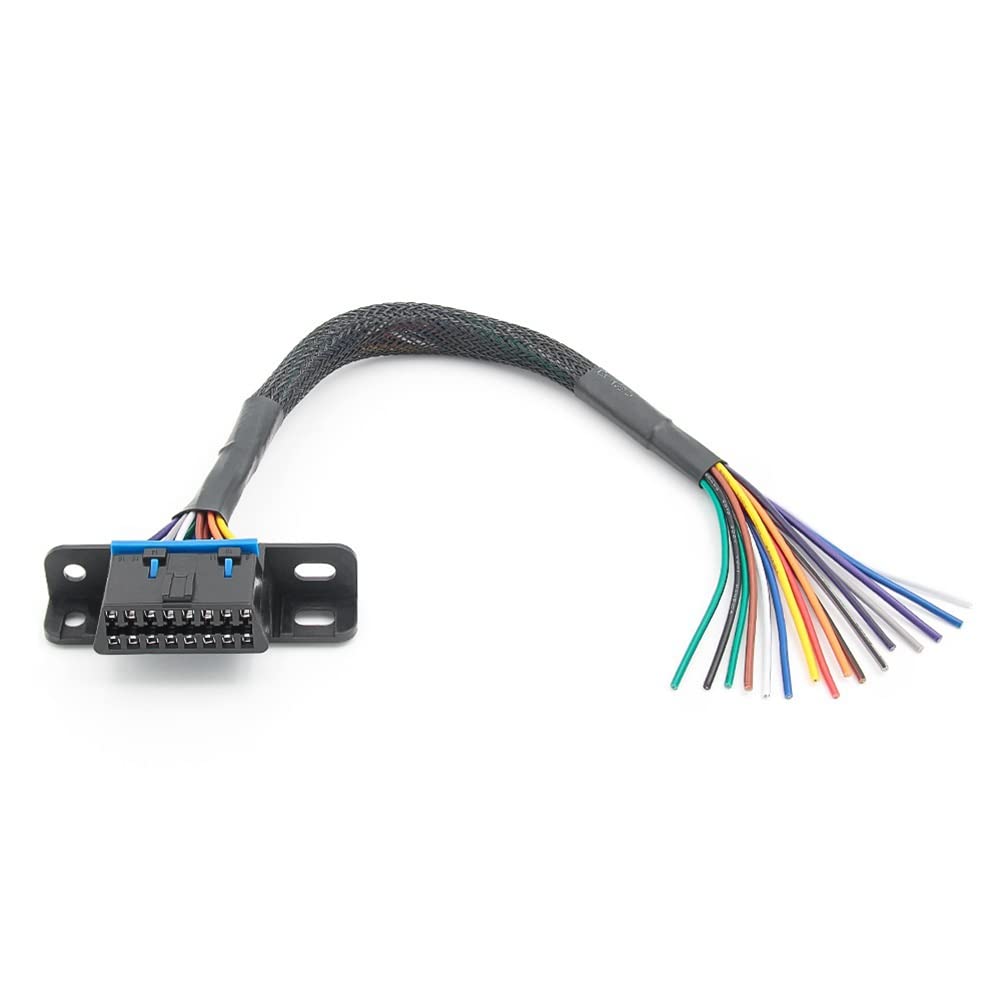 Doengdfo Ersatzteile Universal-OBD2-16-Pin-Buchse zum Öffnen des OBD-Kabels, Verlängerungsstecker, Flachbandschnittstellenadapter Doengdfo Ersatzteile Universal-OBD2-16-Pin-Buchse zum Öffnen des OBD-Kabels, Verlängerungsstecker, Flachbandschnittstellenadapter von Doengdfo