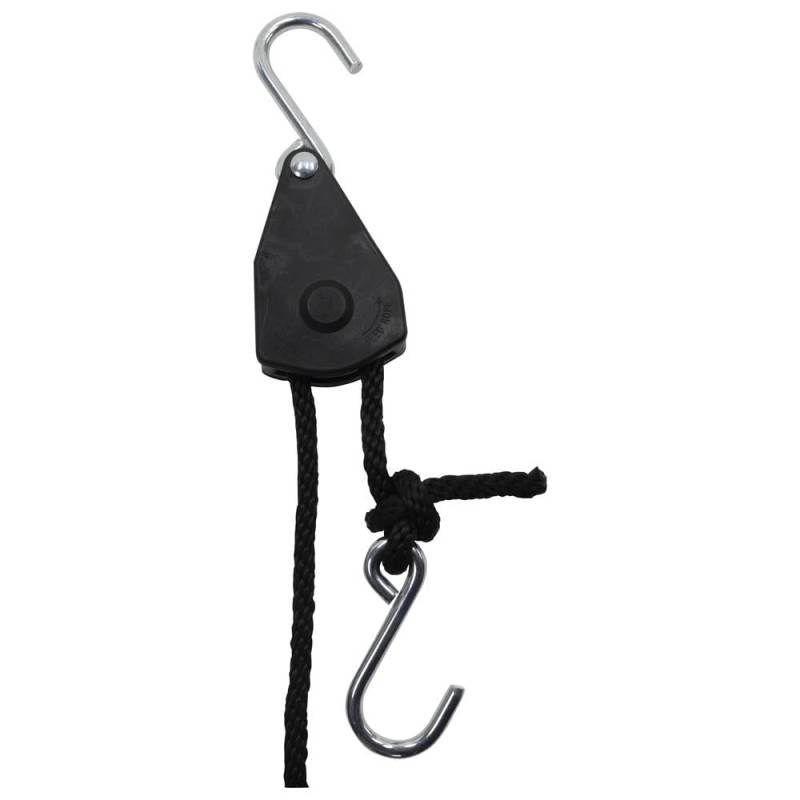 Dönges Seilzugratsche Rope Ratchet, 113 kg, 5 m (Rope Flaschenzug Ladungssicherung Seilratsche Gepäcknetz Roperatchet) von Dönges