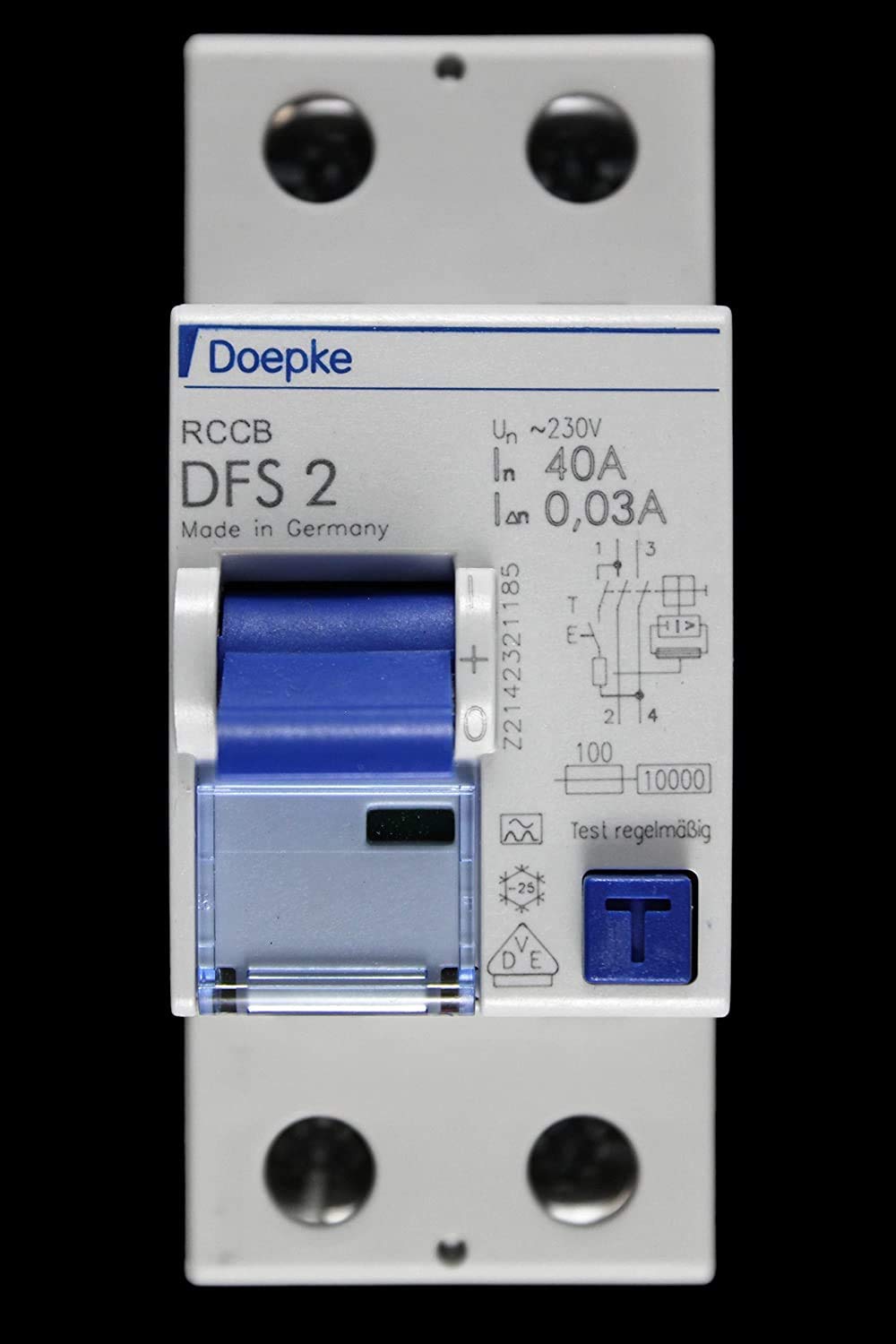 Doepke FI-Schalter DFS2 040-2/0,03-A Fehlerstrom-Schutzschalter 4014712069343 Doepke FI-Schalter DFS2 040-2/0,03-A Fehlerstrom-Schutzschalter 4014712069343 von Doepke