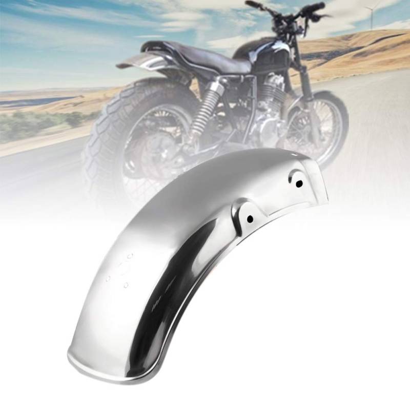 Dogggy Motorrad Metall Kotflügel Hinten Kotflügel Hochleistungs Kotflügel Schutzblech Motorradzubehör Silber von Dogggy
