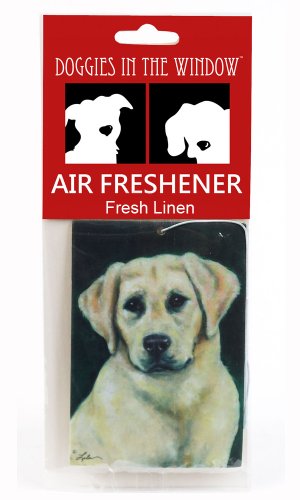 Super im Fenster gelb Labrador Lufterfrischer, Fresh Linen Super im Fenster gelb Labrador Lufterfrischer, Fresh Linen von Doggies in the Window