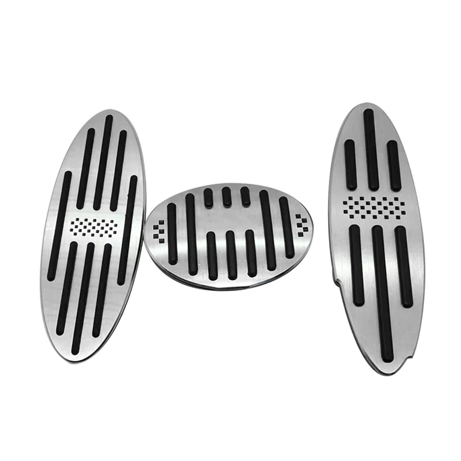 Auto Pedal Pad Kit Für Mini Für Cooper Für Countryman Clubman JCW S R56 R60 R61 F54 F55 F56 F60 Aluminium Auto Gaspedal Bremspedal Abdeckung Anti-Slip Pads Fußpedal Bremspedal(3 pcs) von Dogkapm