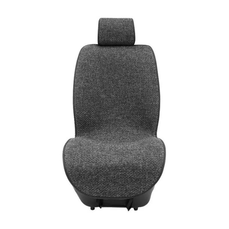 Autschonbezüge Auto Atmungsaktive Leinen Auto Sitzbezüge Pad Sommer Kühle Sitze Kissen Universal Größe Auto Sitz Schutz Autositzbezüge(Front Gray) von Dogkapm