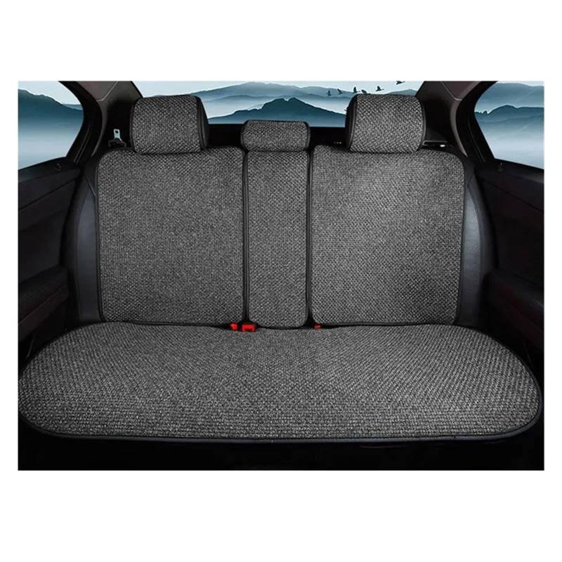 Autschonbezüge Auto Atmungsaktive Leinen Auto Sitzbezüge Pad Sommer Kühle Sitze Kissen Universal Größe Auto Sitz Schutz Autositzbezüge(Rear Gray) von Dogkapm