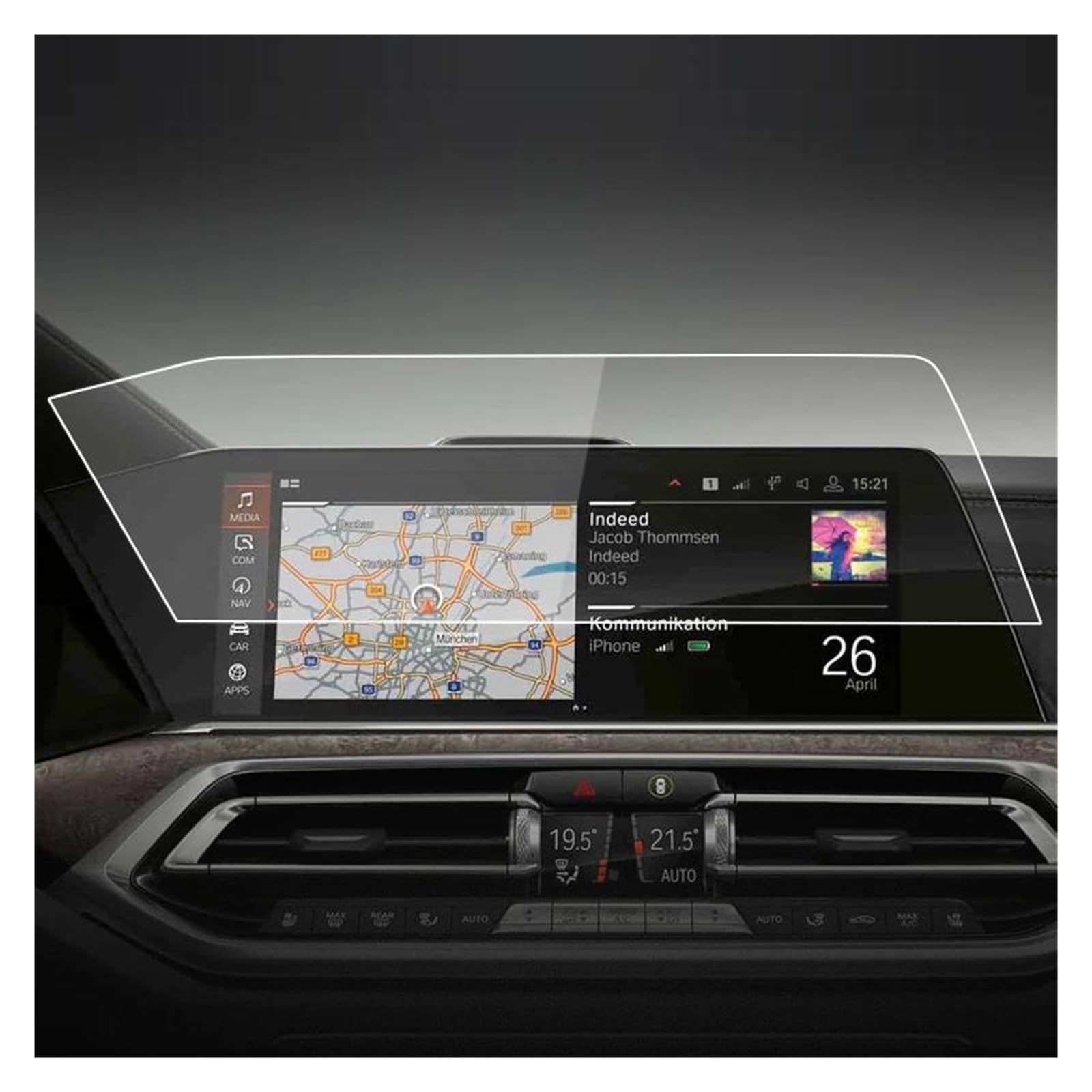 GPS Transparent Displayschutzfolie 12,3 Zoll Für X7 2019-2022 Dashboard Navigation Membran Auto GPS Display Gehärtetes Glas Display-schutzfolie Auto Aufkleber Auto Navigation Schutzfolie(HD) von Dogkapm