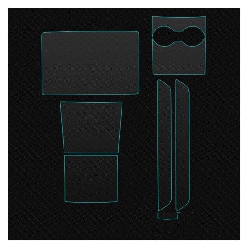 GPS Transparent Displayschutzfolie 7 Stücke Für Tesla Für Modell 3 2019 Center Konsole Wrap Navigation Screen Protector TPU Transparent Protecion Film Aufkleber Zubehör Auto Navigation Schutzfolie(7pc von Dogkapm
