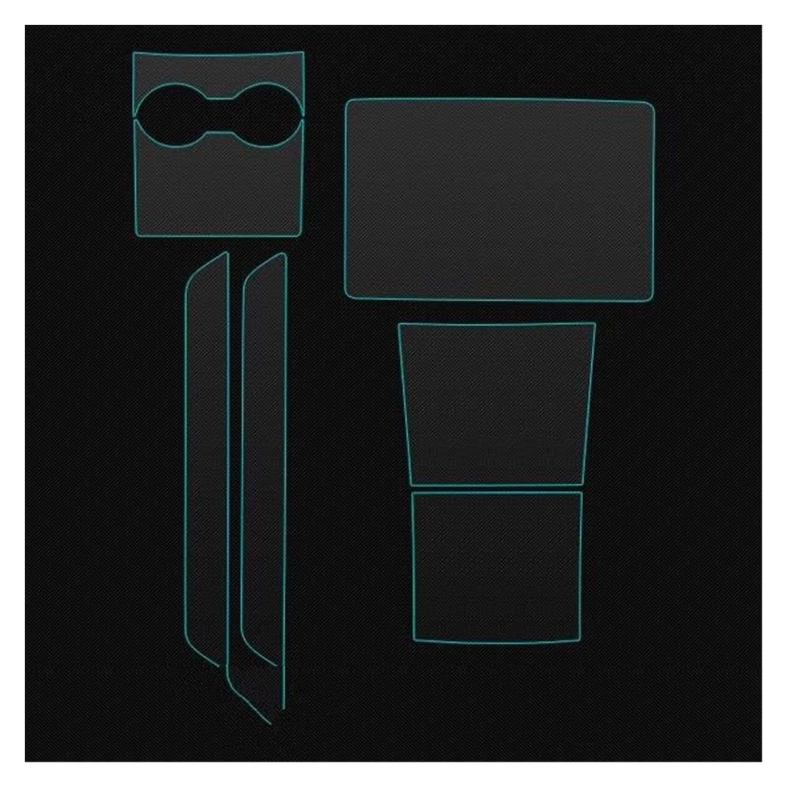 GPS Transparent Displayschutzfolie 7 Stücke Für Tesla Für Modell 3 2019 Center Konsole Wrap Navigation Screen Protector TPU Transparent Protecion Film Aufkleber Zubehör Auto Navigation Schutzfolie(7pc von Dogkapm