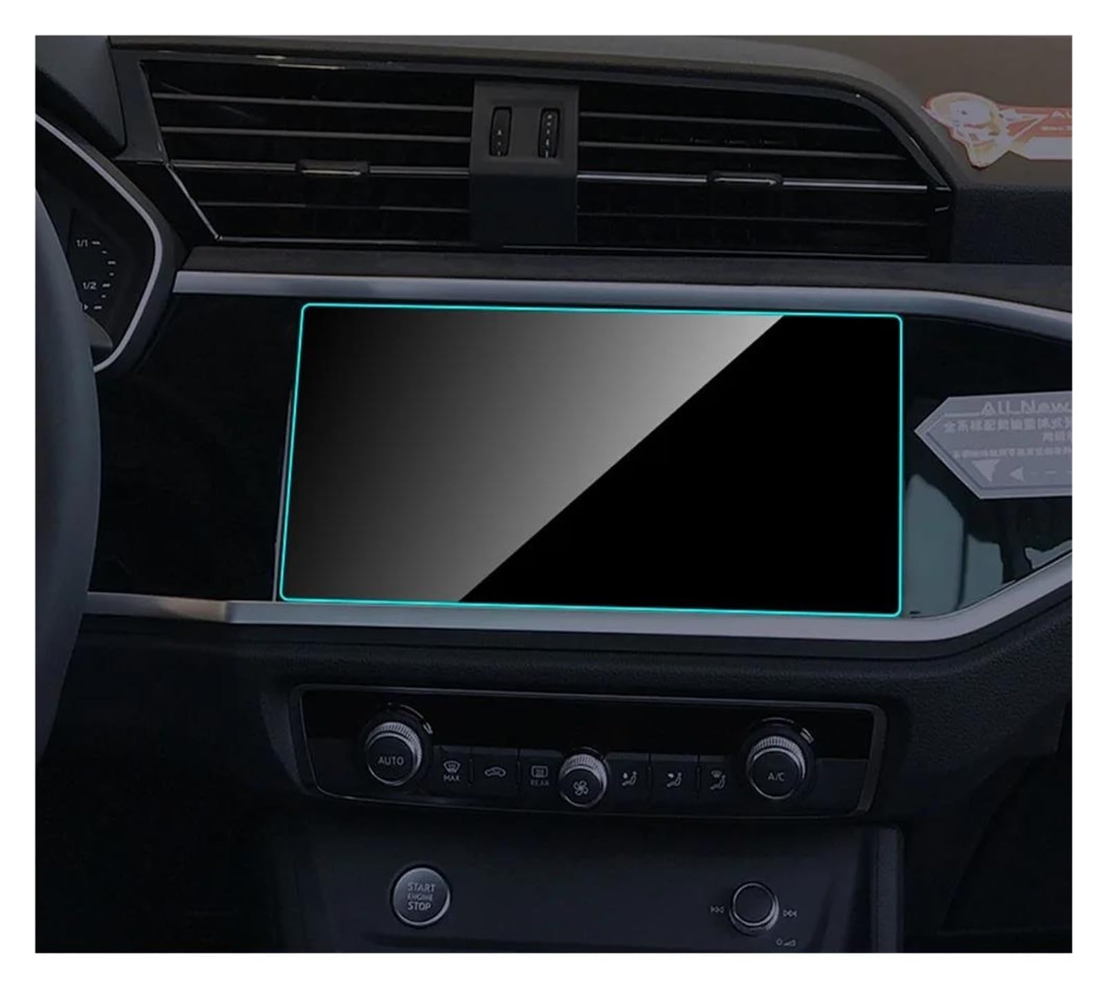 GPS Transparent Displayschutzfolie Für A4 Für A5 S4 S5 Für Q5 Für Q7 4M 2016-2019 Gehärtetem Glas Film Auto Zubehör Auto GPS Navigation Screen Protector Auto Navigation Schutzfolie(149x87mm) von Dogkapm