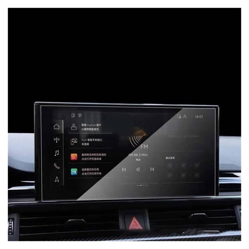 GPS Transparent Displayschutzfolie Für A5 2017 2018 2019 2020 2021 2022 GPS Navigation Gehärtetes Glas Displayschutzfolie Schutzfolie Gehärtetes Glas Autozubehör Auto Navigation Schutzfolie(10.1) von Dogkapm