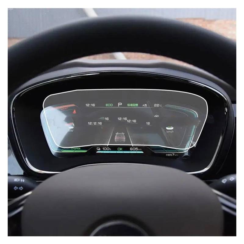 GPS Transparent Displayschutzfolie Für BYD Für Han EV 2020 15,6 Zoll Auto Instrument Dashboard Monitor Film Screen Protector Film Gehärtetes Glas Auto Navigation Schutzfolie(for Instrument) von Dogkapm