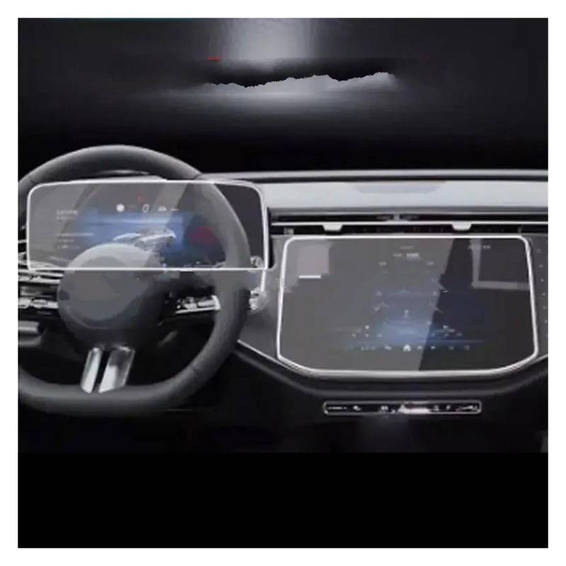 GPS Transparent Displayschutzfolie Für Benz Für E KLASSE E300 2024 GPS Navigation Instrument LCD Anti Scratch Zubehör Gehärtetem Glas Screen Protector Auto Navigation Schutzfolie von Dogkapm