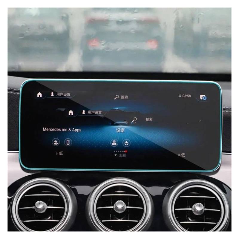 GPS Transparent Displayschutzfolie Für Benz Für GLC Klasse 250 300 X253 C253 2020 2021 Auto 10,25 Zoll Navigation Film LCD Zubehör Gehärtetem Glas Bildschirm Auto Navigation Schutzfolie von Dogkapm