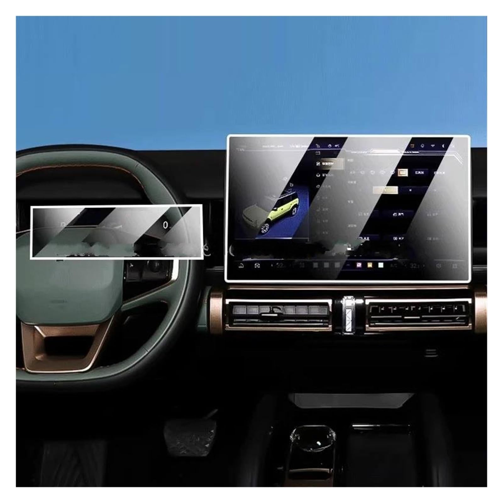 GPS Transparent Displayschutzfolie Für Chery Für Aiqar Eq3 Für Chery Icar03 2023 2024 Auto GPS Navigation Und Dashboard Anti-Scratch Gehärtetes Glas Screen Protector Film Auto Navigation Schutzfolie GPS Transparent Displayschutzfolie Für Chery Für Aiqar Eq3 Für Chery Icar03 2023 2024 Auto GPS Navigation Und Dashboard Anti-Scratch Gehärtetes Glas Screen Protector Film Auto Navigation Schutzfolie von Dogkapm