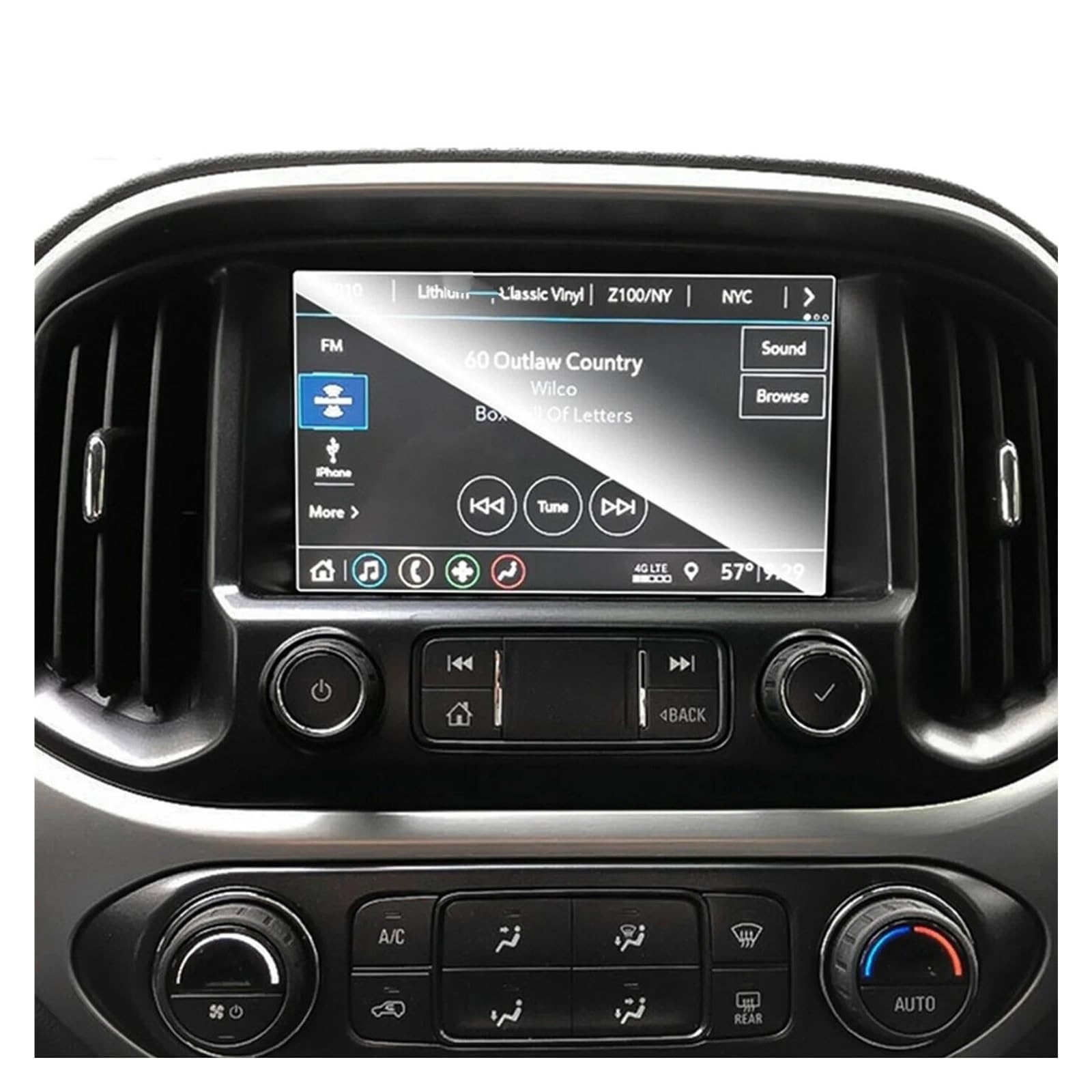 GPS Transparent Displayschutzfolie Für Chevrolet Für Colorado Für Silverado Für Cruze Für Corvette 2017-2020 Auto Navigation Screen Protector Gehärtetem Glas Film Auto Navigation Schutzfolie von Dogkapm