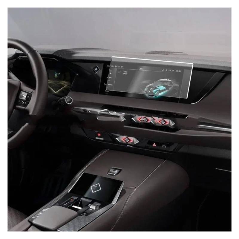 GPS Transparent Displayschutzfolie Für Citroen Für DS4 2021 2022 10,1 Zoll Infotainment Auto Radio GPS Navigation Display Gehärtetem Glas Film Schutz Auto Navigation Schutzfolie von Dogkapm