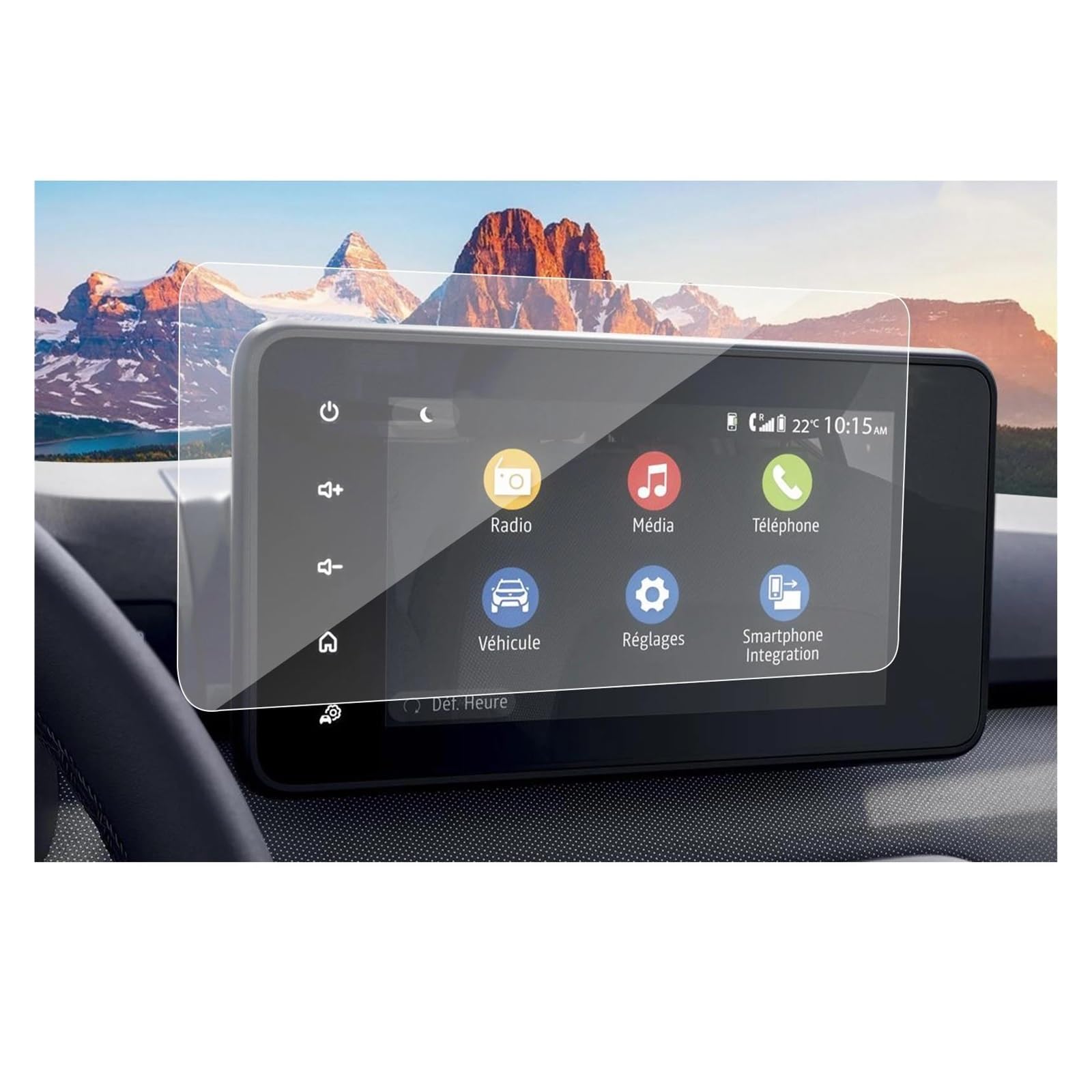 GPS Transparent Displayschutzfolie Für Dacia Für Sandero 3/Jogger Für Sandero Stepway 8'' Navigation Display 3 Zubehör Auto Screen Protector Auto Navigation Schutzfolie(8-Inch Tempered Film) von Dogkapm