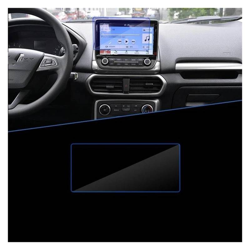 GPS Transparent Displayschutzfolie Für Ford Für EcoSport BK MK2 2018 2019 2020 2021 2022 Auto Navigation GPS Film Perfekte Passform Touch Volle Screen Protector Gehärtetes Glas Auto Navigation Schutzf von Dogkapm