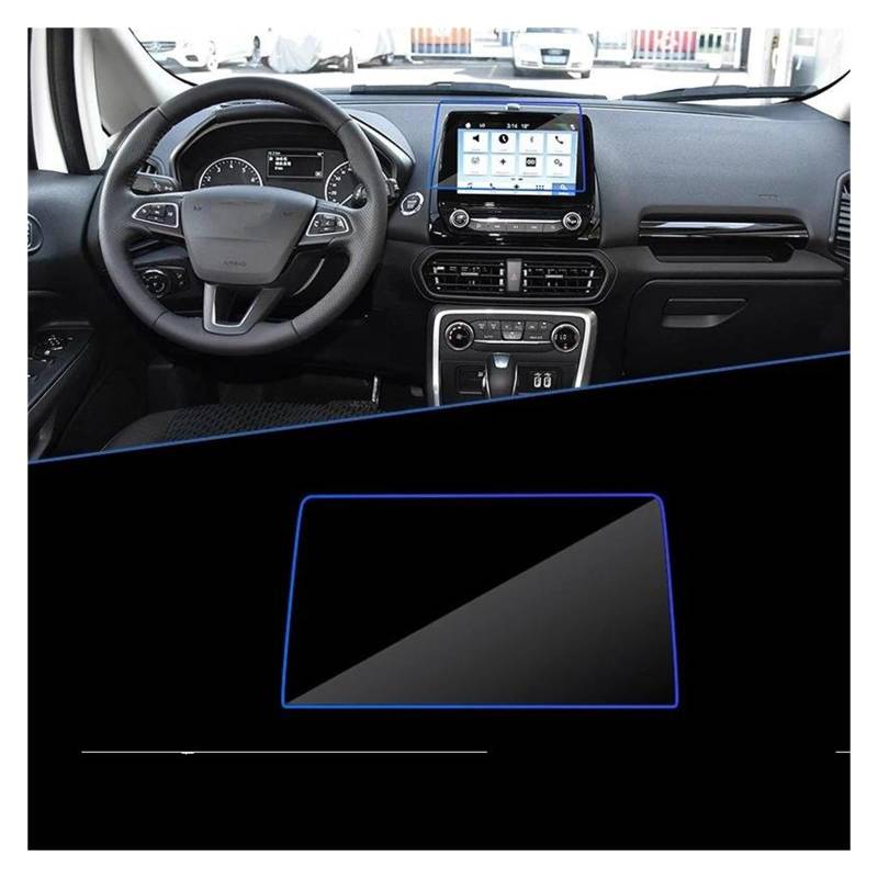GPS Transparent Displayschutzfolie Für Ford Für EcoSport BK MK2 2018 2019 2020 2021 2022 Auto Navigation GPS Film Perfekte Passform Touch Volle Screen Protector Gehärtetes Glas Auto Navigation Schutzf von Dogkapm