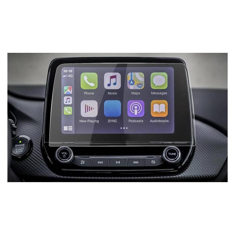 GPS Transparent Displayschutzfolie Für Ford Für Puma MK2 2020 8 Zoll Auto GPS Navigation Touch Center Screen Protector Auto Innen Zubehör Gehärtetem Glas Film Auto Navigation Schutzfolie von Dogkapm