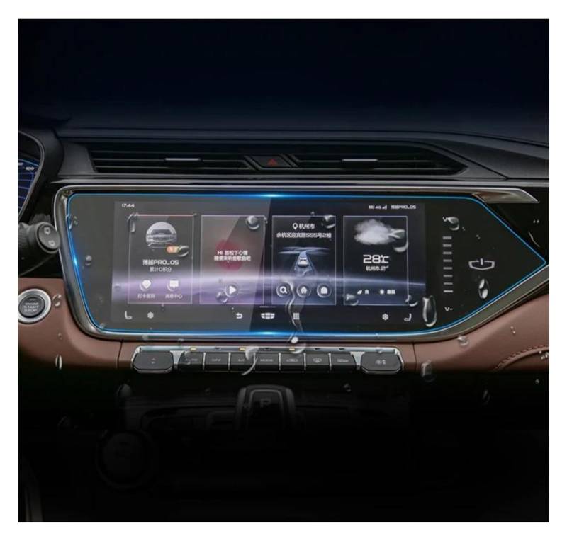 GPS Transparent Displayschutzfolie Für Geely Für Azkarra Für Boyue PRO 2020 202 Gehärtetem Glas Auto Navigation Screen Protector LCD Touch Display Film Schutz Aufkleber Auto Navigation Schutzfolie von Dogkapm