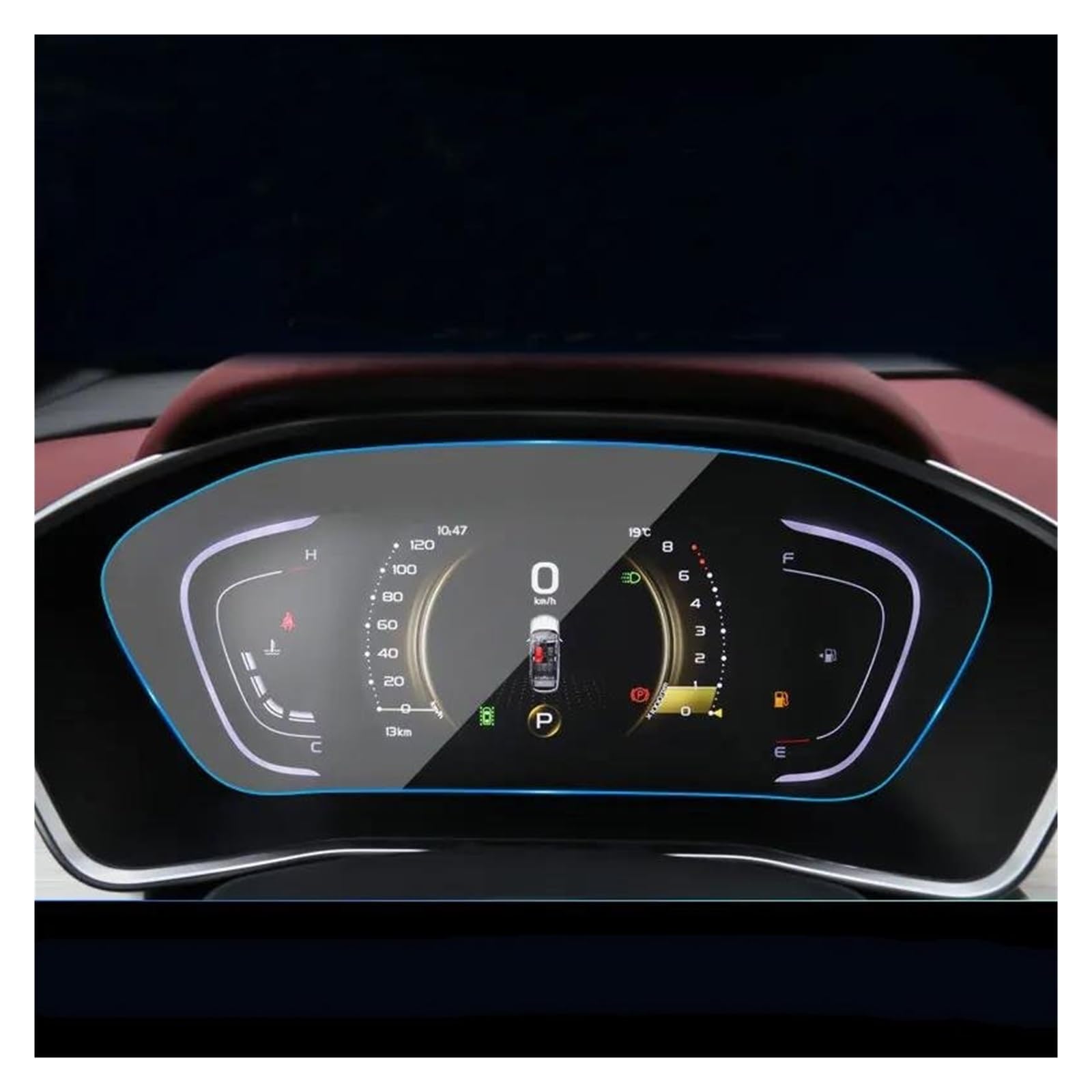 GPS Transparent Displayschutzfolie Für Geely Für Coolray Für Escape 2018-2020 Innen Auto Dashboard Display-schutzfolie PET Film Auto Instrument Panel Screen Protector Auto Navigation Schutzfolie von Dogkapm