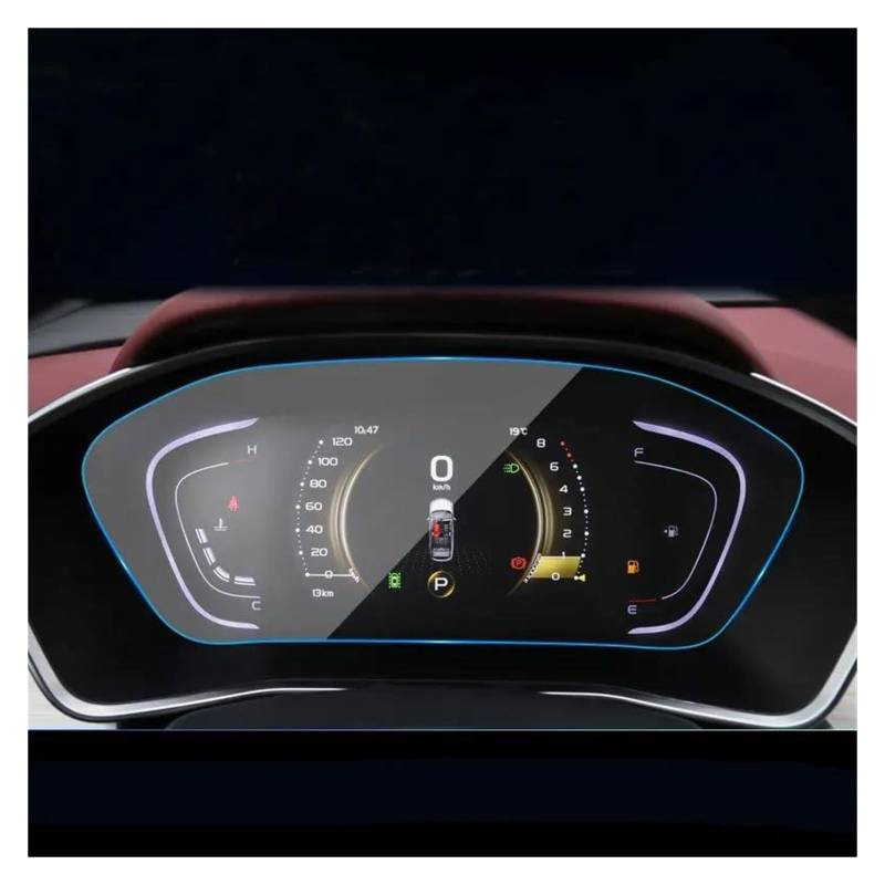 GPS Transparent Displayschutzfolie Für Geely Für Coolray Für Escape 2018-2020 Innen Auto Dashboard Display-schutzfolie PET Film Auto Instrument Panel Screen Protector Auto Navigation Schutzfolie von Dogkapm