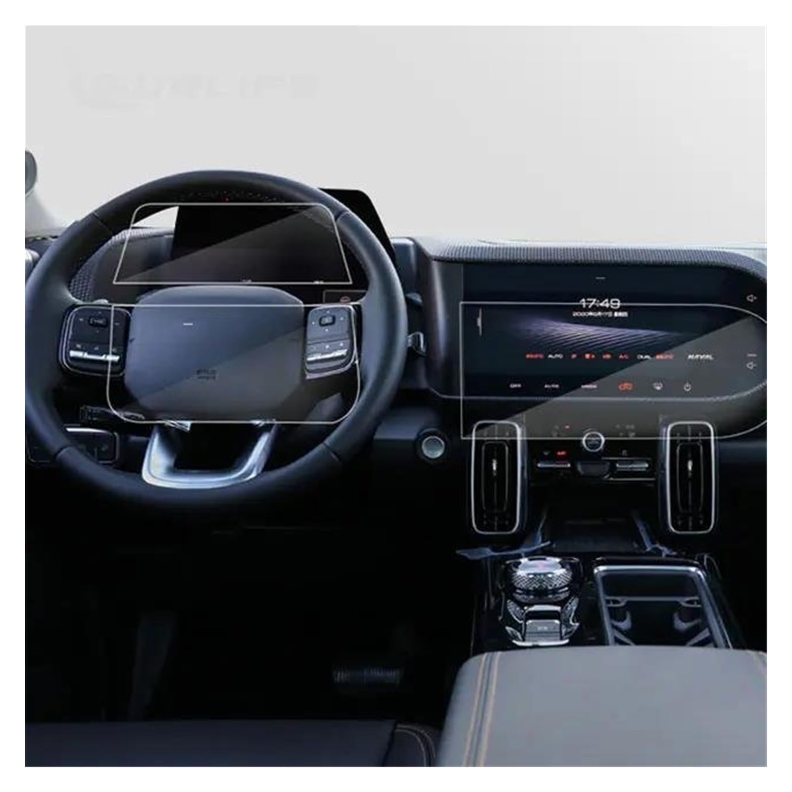 GPS Transparent Displayschutzfolie Für Haval Für Dargo 2021 2022 2023 Auto Navigation GPS Bildschirm Instrument Bildschirm Innen Zubehör Gehärtetem Glas Schutz Film Auto Navigation Schutzfolie(Three-p von Dogkapm