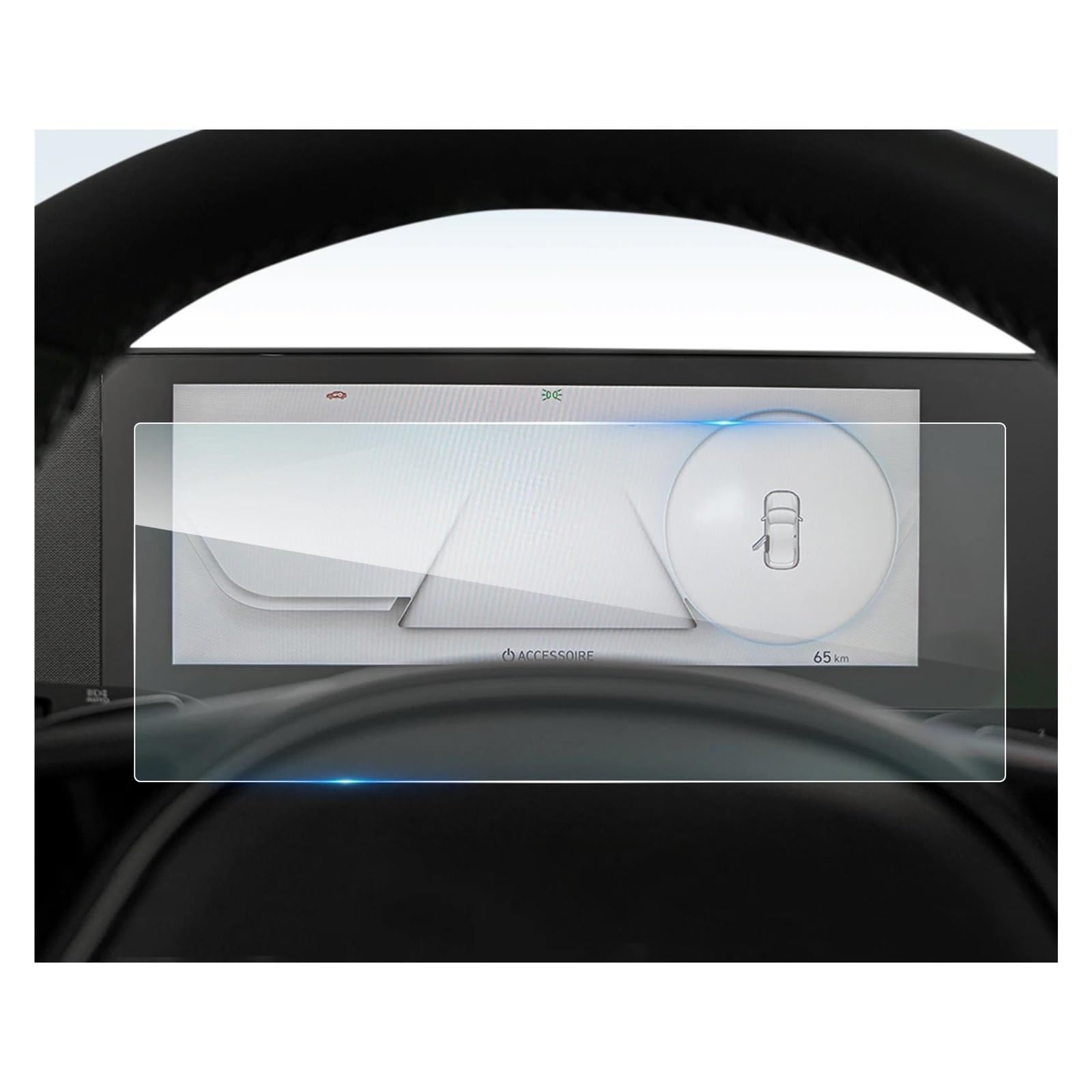 GPS Transparent Displayschutzfolie Für Hyundai Für Ioniq 5 2021 2022 2023 2024 12-Zoll Auto Multimedia Radio Display Screen Protector Auto Innen Zubehör Auto Navigation Schutzfolie(12-Inch) von Dogkapm