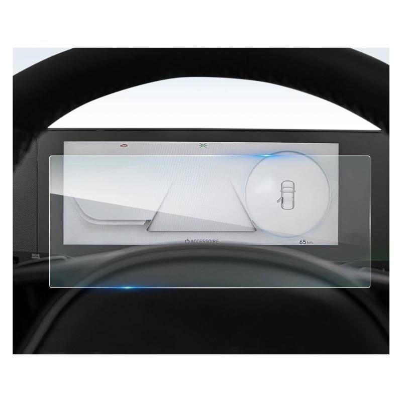 GPS Transparent Displayschutzfolie Für Hyundai Für Ioniq 5 2021 2022 2023 2024 12-Zoll Auto Multimedia Radio Display Screen Protector Auto Innen Zubehör Auto Navigation Schutzfolie(12-Inch) von Dogkapm