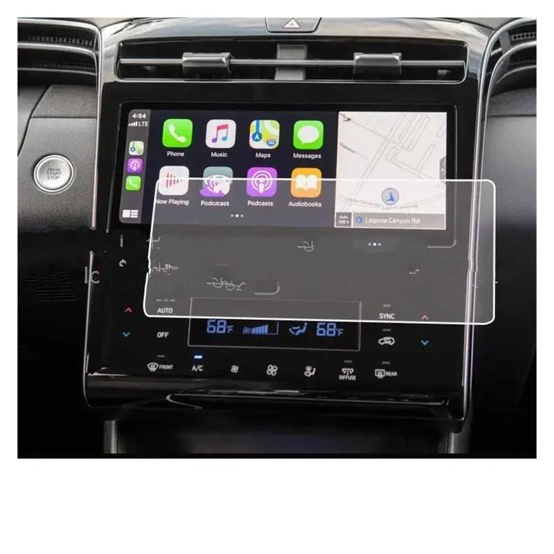 GPS Transparent Displayschutzfolie Für Hyundai Für Tucson 2022-2023 10,25 Zoll Auto Radio GPS Navigation Innen Zubehör Gehärtetem Glas Screen Protector Film Auto Navigation Schutzfolie von Dogkapm