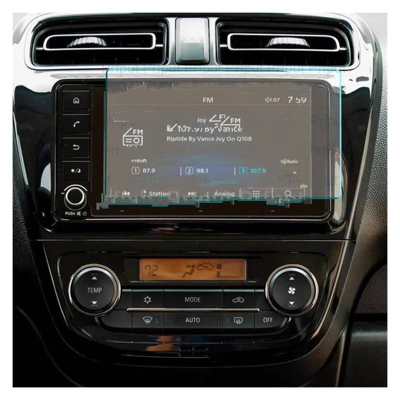 GPS Transparent Displayschutzfolie Für Mitsubishi Für Mirage 2020-2022 6,25 Zoll Auto Radio GPS Navigation Innen Zubehör Gehärtetem Glas Screen Protector Film Auto Navigation Schutzfolie von Dogkapm
