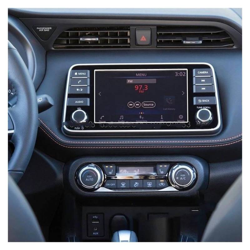 GPS Transparent Displayschutzfolie Für Nissan Für Kicks 2017-2020 Auto GPS Navigation LCD Bildschirm Anti-Scratch Zubehör Gehärtetem Glas Screen Protector Film Auto Navigation Schutzfolie(152x85mm) von Dogkapm