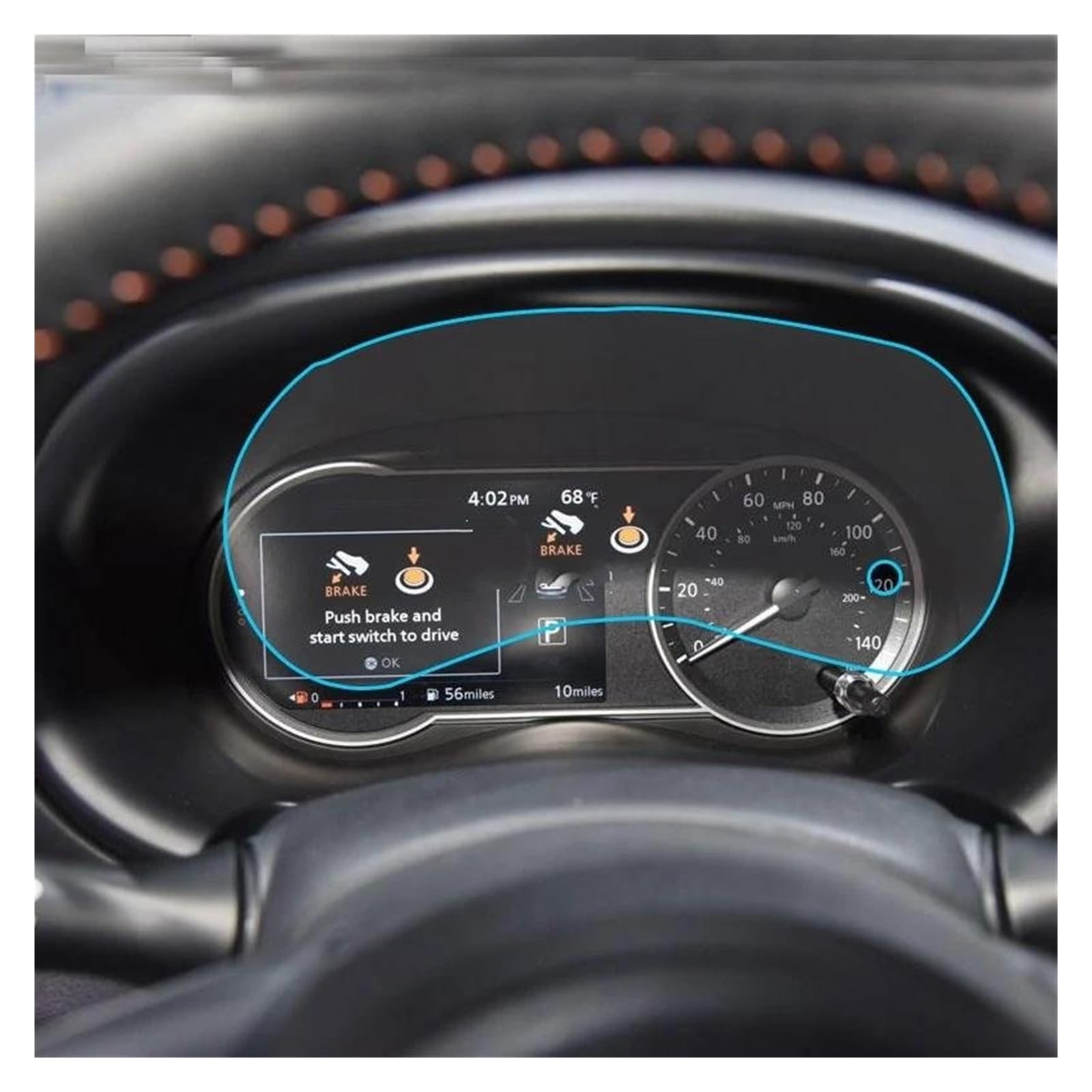 GPS Transparent Displayschutzfolie Für Nissan Für Kicks 2017-2020 Auto Instrument Panel Schutz Dashboard Center Control Touchscreen PET Film Screen Protector Auto Navigation Schutzfolie von Dogkapm