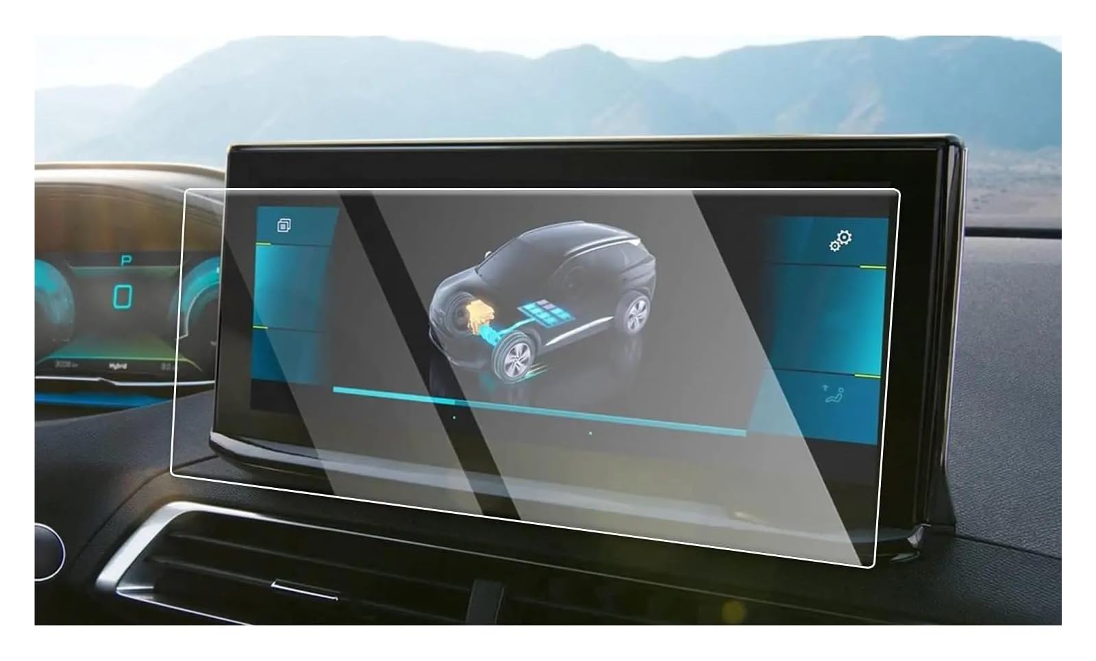 GPS Transparent Displayschutzfolie Für Nissan Für Qashqai J12 X-Trail T33 E-Power 2022 2023 12,3 Zoll Auto LCD GPS Navigation Gehärtetem Glas Bildschirm Film Schutz Auto Navigation Schutzfolie von Dogkapm