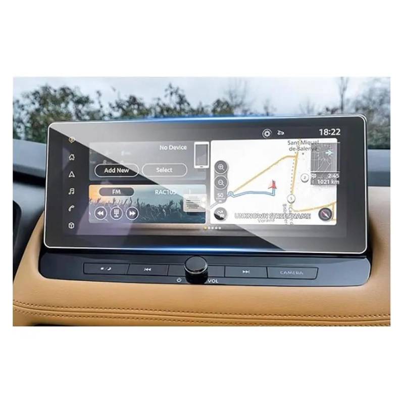 GPS Transparent Displayschutzfolie Für Nissan Für X-Trail 2023 Gehärtetem Glas Screen Protector Film 12,3 Zoll Auto Infotainment Radio GPS Navigation Innen Auto Navigation Schutzfolie von Dogkapm