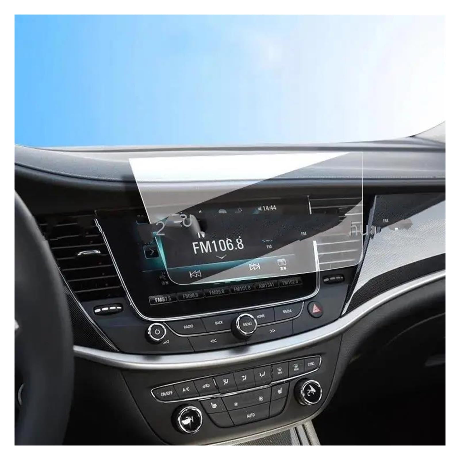 GPS Transparent Displayschutzfolie Für Opel Für Astra K Für Vauxhall Für Astra K 2016-2020Auto Radio GPS Navigation Innen Zubehör Gehärtetem Glas Bildschirm Schutz Film Auto Navigation Schutzfolie von Dogkapm